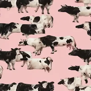 aesthetic cow print wallpaper