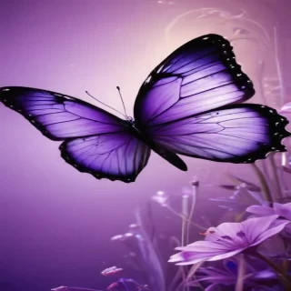 purple wallpapers butterfly