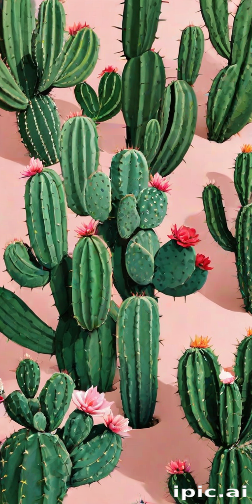 aesthetic cactus wallpaper