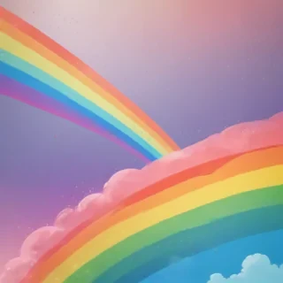 cute rainbow background