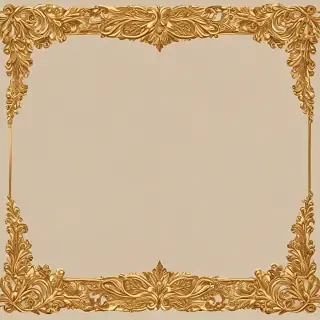 transparent background gold border