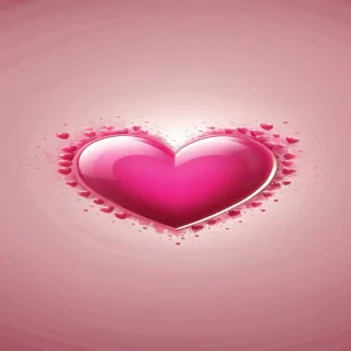 pink heart transparent background