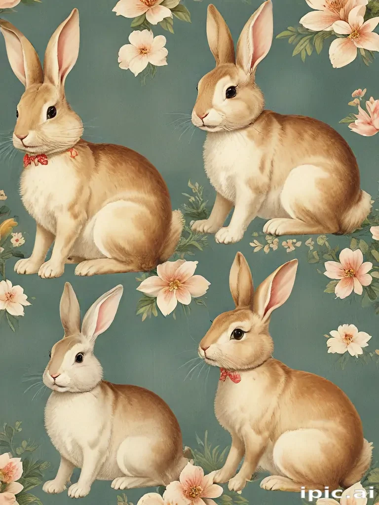vintage bunnies