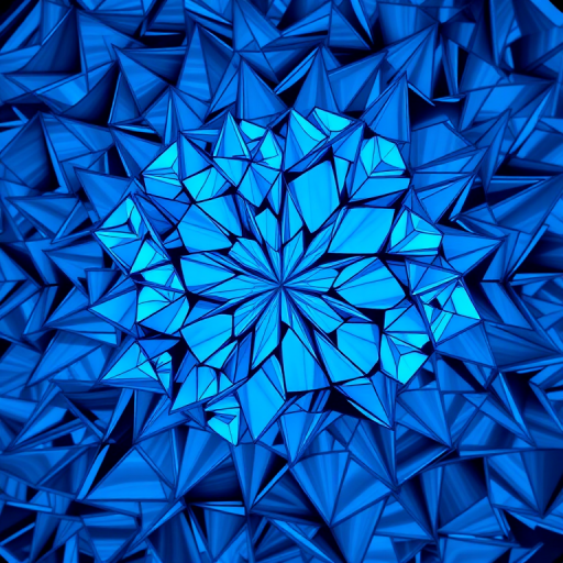 Regenerate the image with an ultra-wide angle view, f/8 aperture, ISO 100, 1/250 sec shutter speed, using a full-frame DSLR camera in landscape mode for enhanced detail and clarity, emphasizing the abstract patterns and vibrant blue tones.