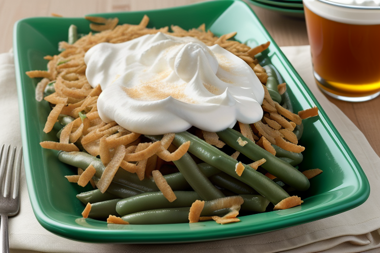 green bean casserole with sour cream