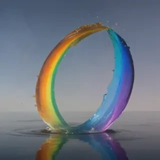 transparent rainbow