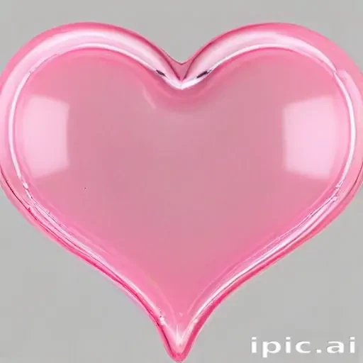 transparent pink heart