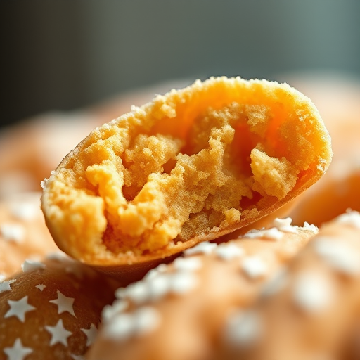 macro shot of textured confectionery, shallow depth of field, natural lighting, aperture f/2.8, ISO 100, 50mm lens, DSLR camera