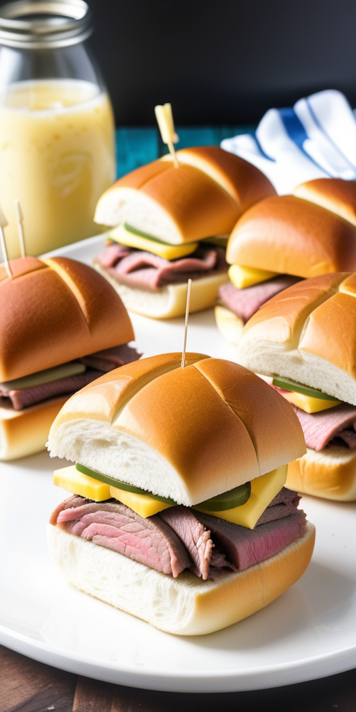 roast beef sliders hawaiian rolls