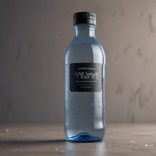 water bottle mockup