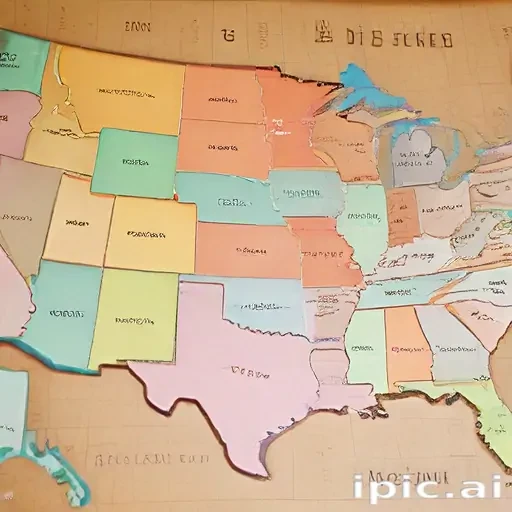 map of the us states