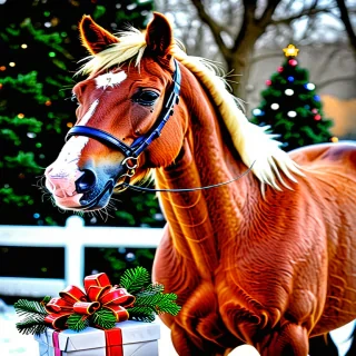 merry christmas horse images