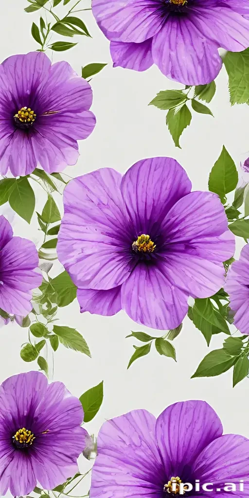 purple flowers transparent background