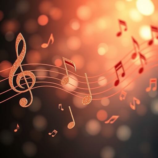 transparent music notes