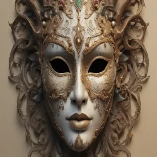 drawing of a mask