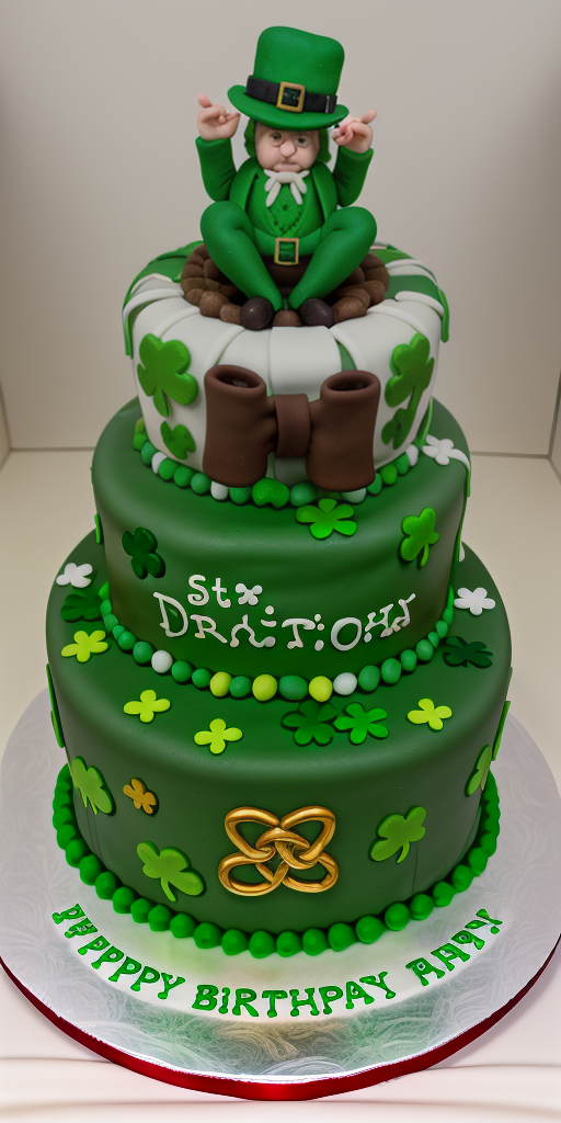 st patricks day birthday cake