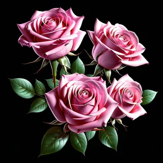 pink roses png