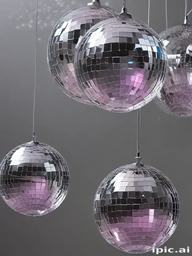 transparent disco balls