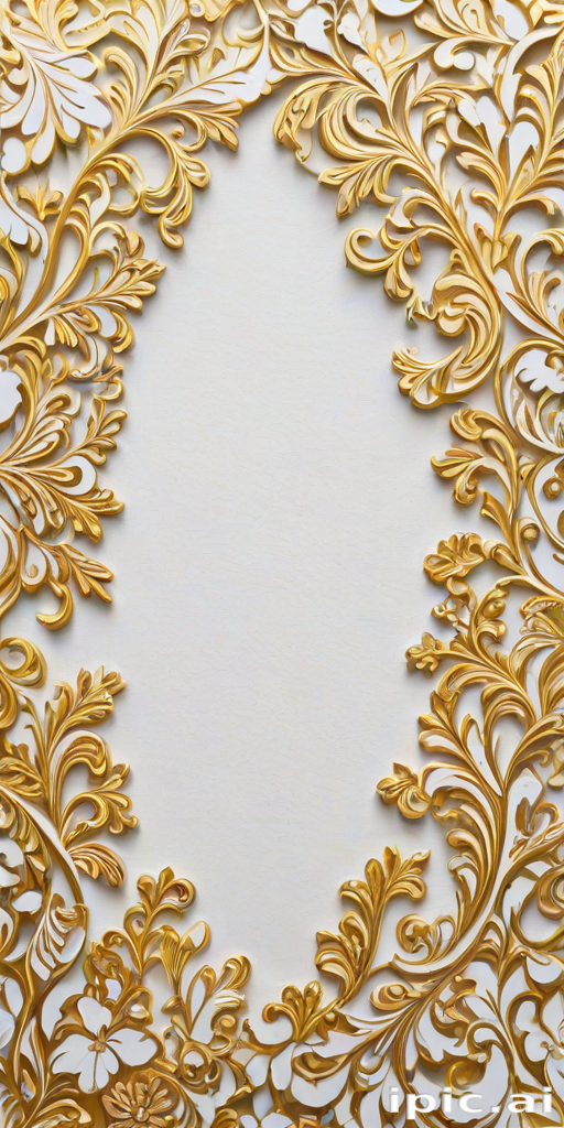 white & gold background