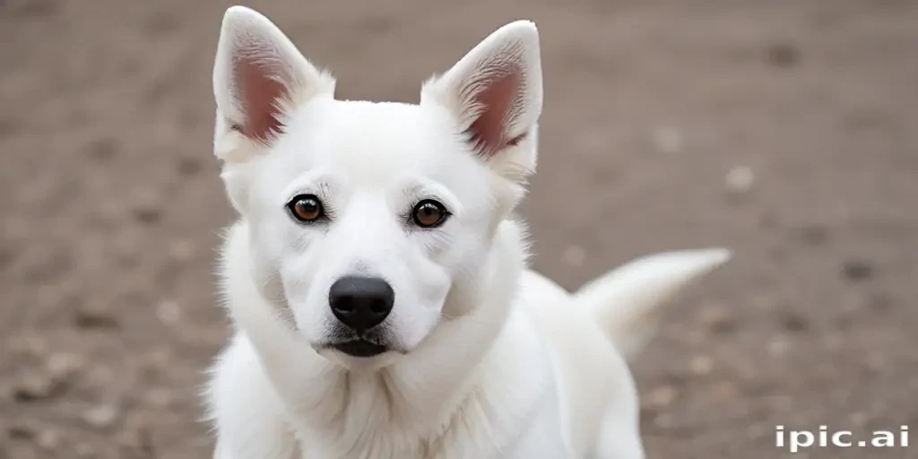 white dog