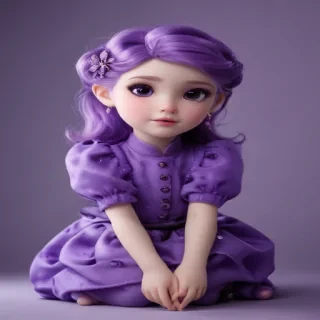 purple cute