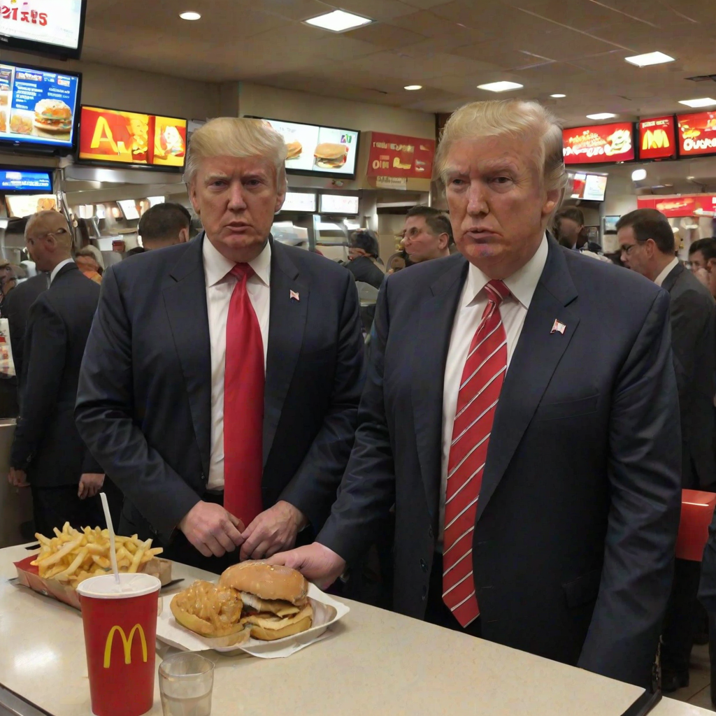 donald trump at mcdonalds
