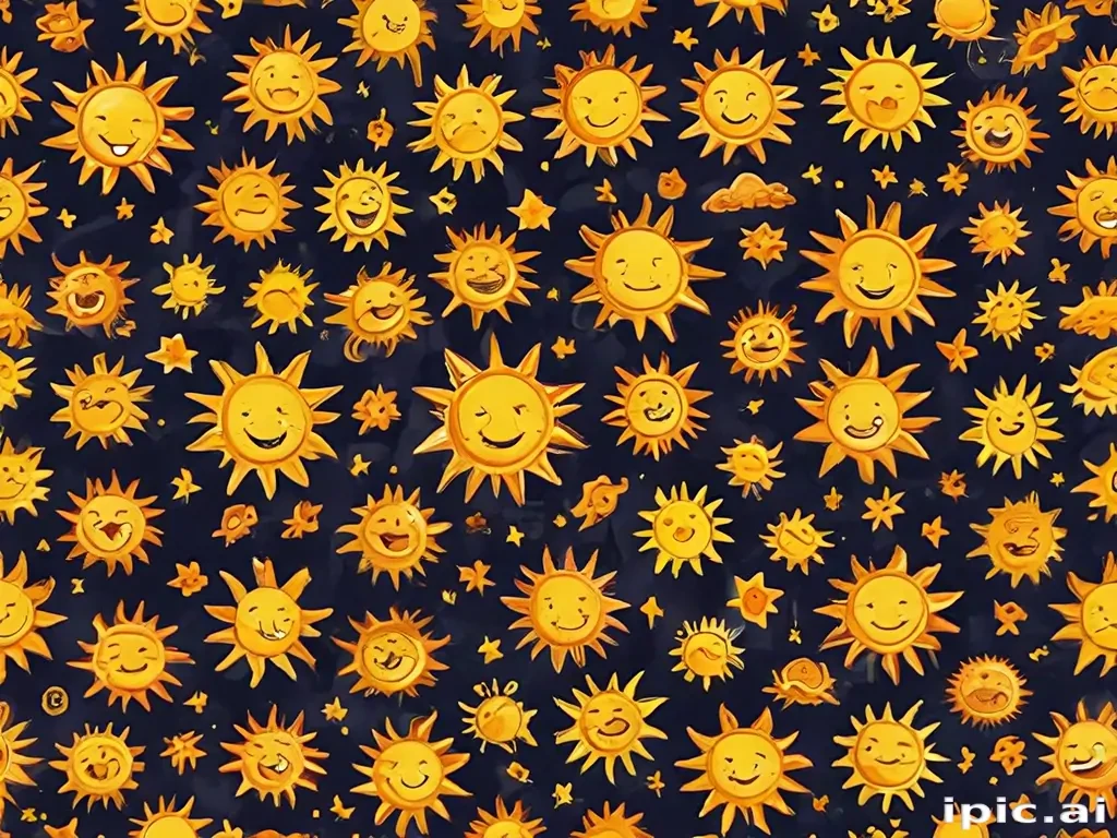 cartoon suns