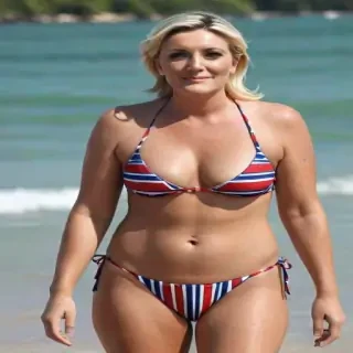 marine le pen bikini