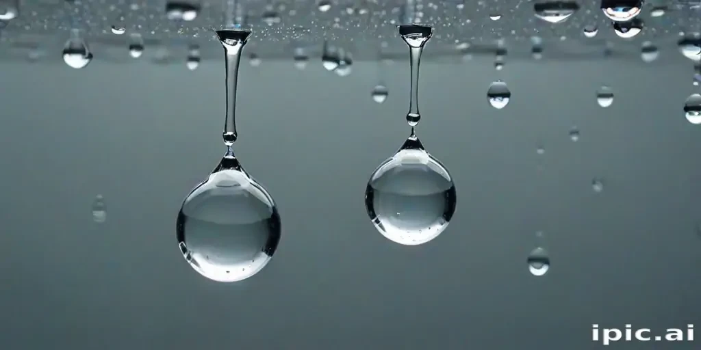 water droplets transparent