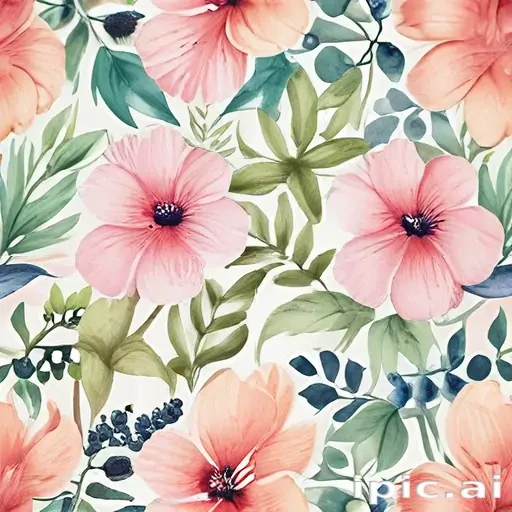 flower watercolor background