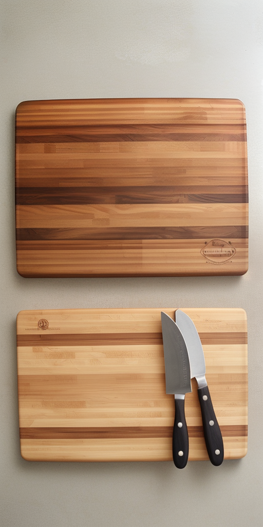 wooden cutting boards with handle