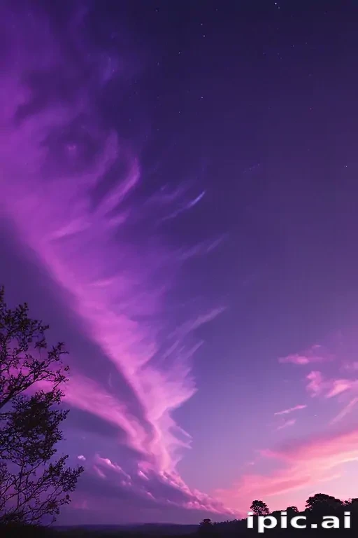 purple sky wallpaper