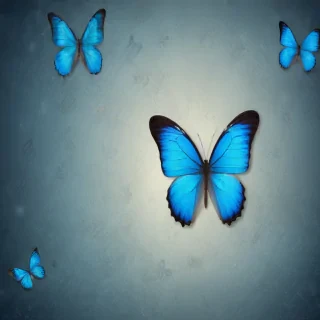blue butterfly background