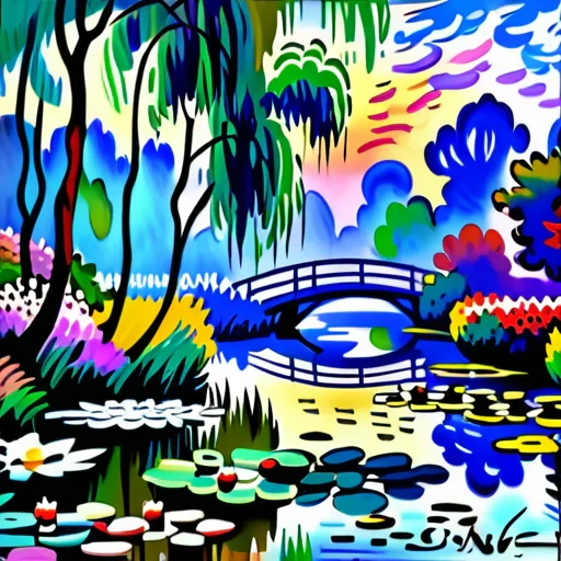 monet painting wallpaper