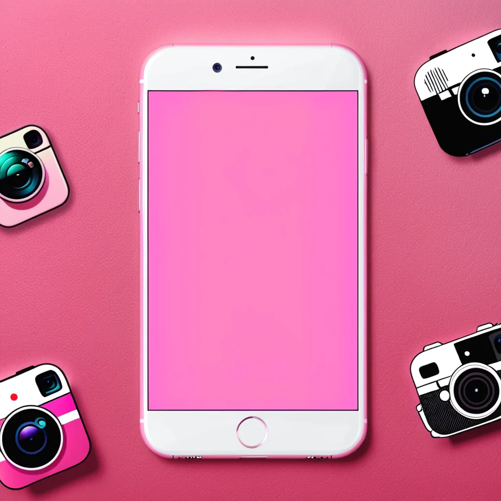 pink instagram story background