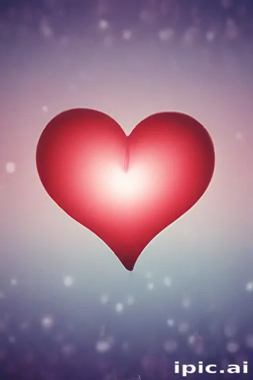 blurry heart wallpaper