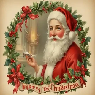 vintage merry christmas image
