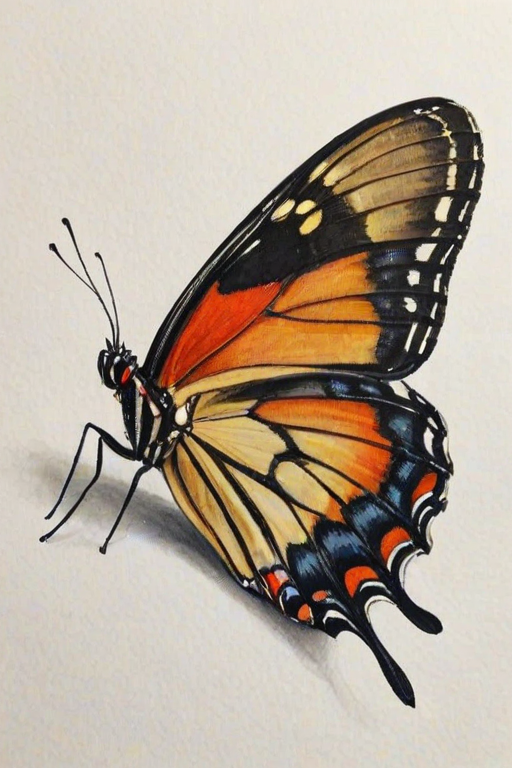 butterfly drawling