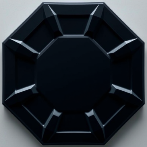 Generate a high-resolution image of an octagonal geometric design with smooth edges, using a DSLR camera at f/2.8 aperture, ISO 100, 1/60 sec shutter speed, shot from a top-down view in a soft-focus style.