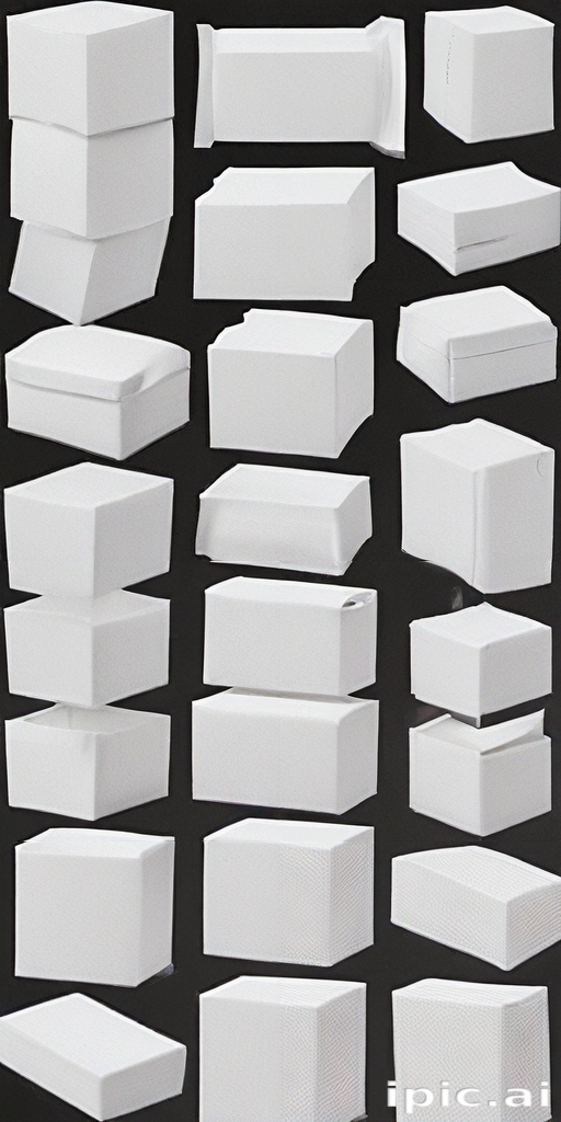 A Collection of Various White Box Designs for Creative Packaging Solutions.
