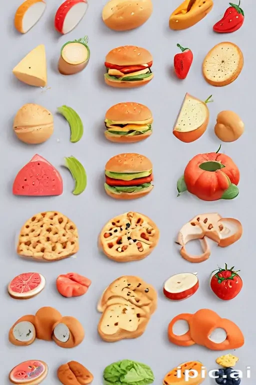 animated food