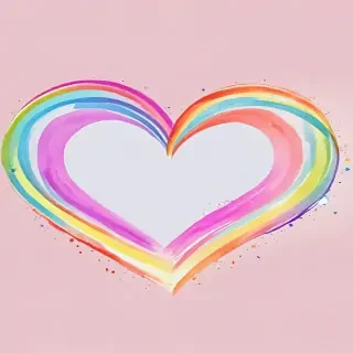 rainbow heart png
