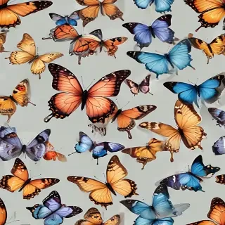 butterflies transparent background