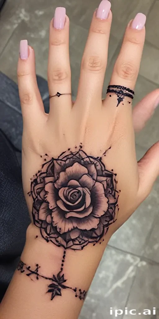 cute hand tattoos for black females