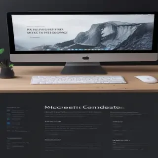 computer website mockup