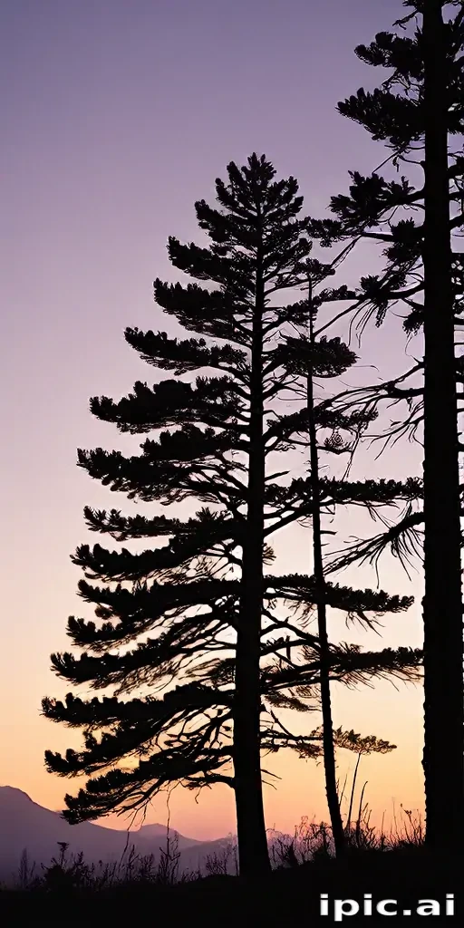 pine tree silhouette png