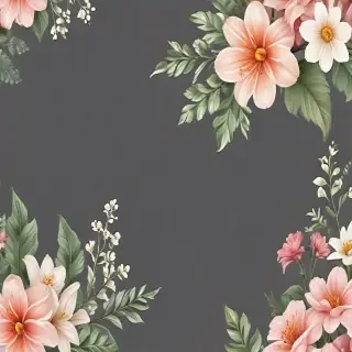 transparent flower border