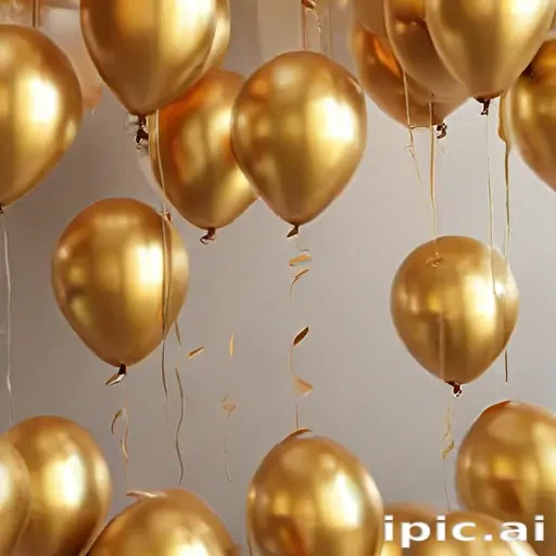 golden balloons