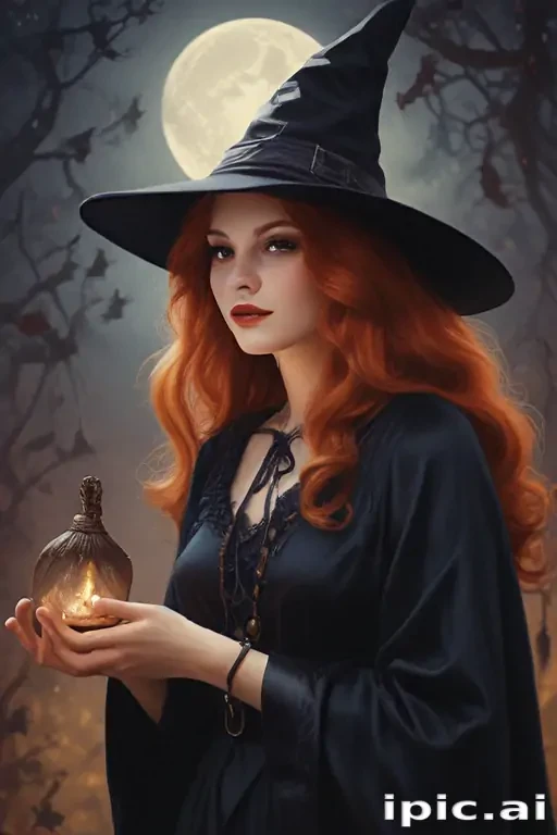 vintage witch art