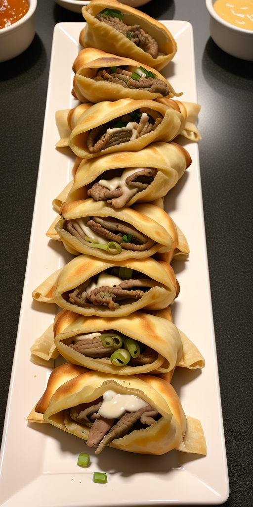 cheese steak egg rolls near me